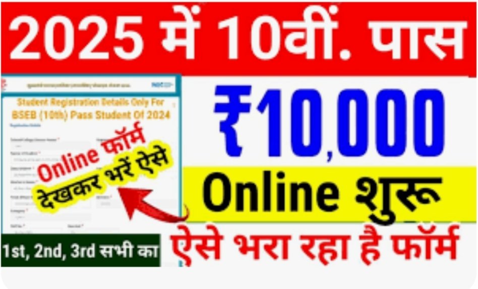 Bihar board 10th scholarship 2025