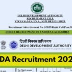 DDA Recruitment 2025