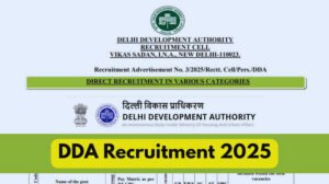 DDA Recruitment 2025