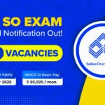 IOB SO Vacancy 2025