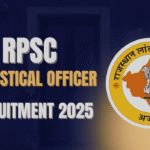 RPSC Statistical Officer Recruitment 2025